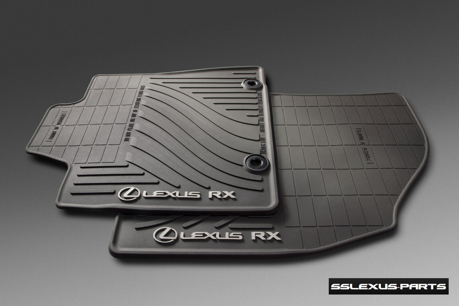 Lexus RX350 RX450H (2013-2015) ALL WEATHER FLOOR MATS OEM 4pc BLK PT908-48130-20