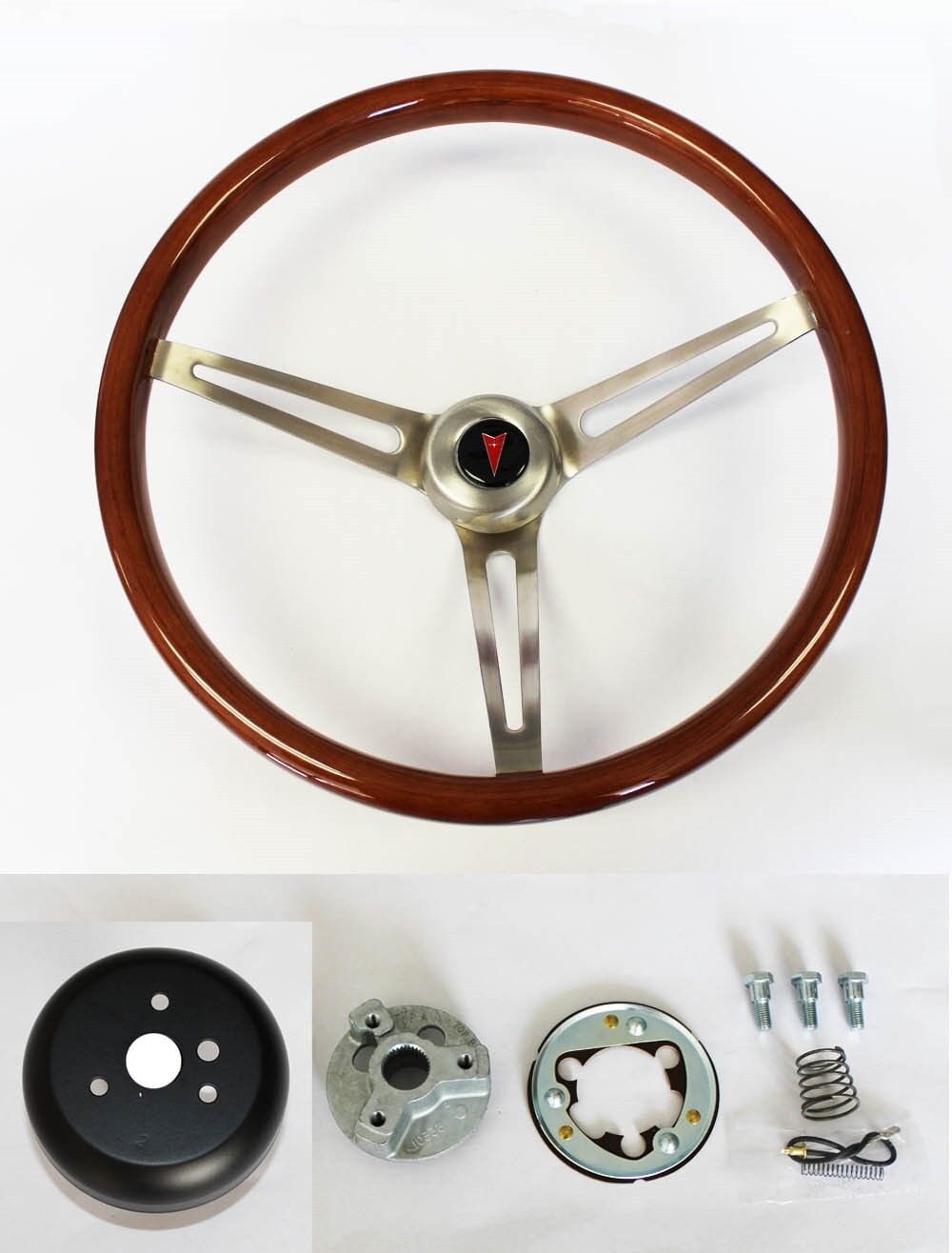 1967 1968 Grand Prix GTO Firebird Le Mans Wood Steering Wheel High Gloss 15\