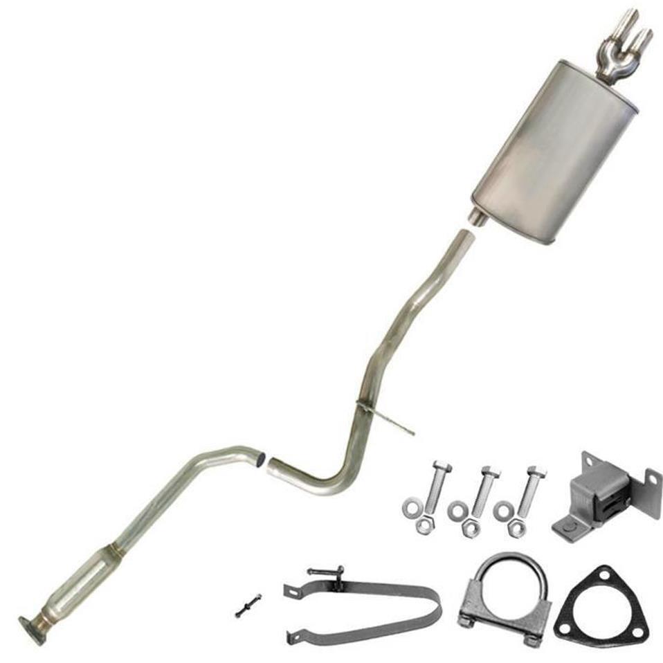 Stainless Steel Exhaust Resonator Muffler with Bolts fits 99-05 Cavalier Sunfire