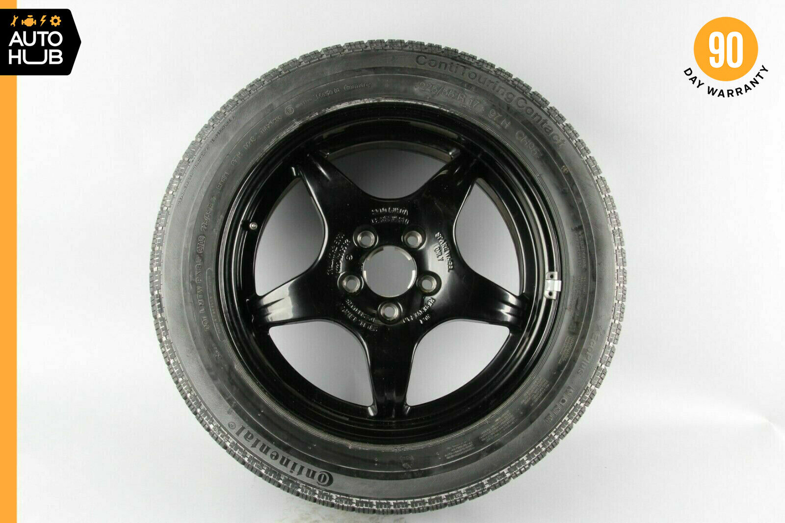 00-06 Mercedes W220 S500 Emergency Spare Tire Wheel Donut Rim 225 / 55 R17 OEM