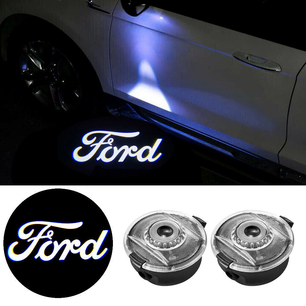 2PC HD Side Mirror Puddle Ghost Shadow LED Lights For 14-18 Ford Fusion Mondeo