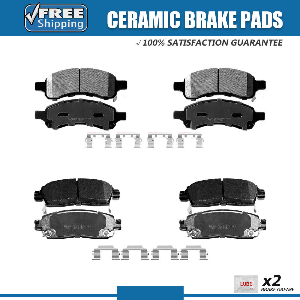 Front and Rear Ceramic Brake Pad For Buick Enclave Chevy Traverse Acadia Outlook