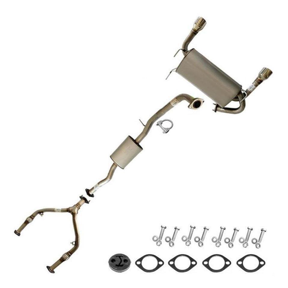 Ypipe Exhaust System Kit with Hanger + Bolts compatible with 2003-08 FX35