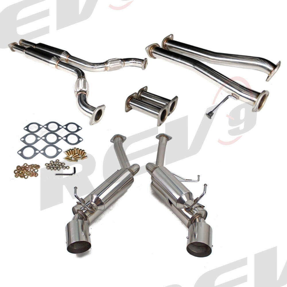  REV9 FITS 350Z Z33/G35 COUPE FULL STAINLESS STEEL CATBACK EXHAUST SYSTEM SET