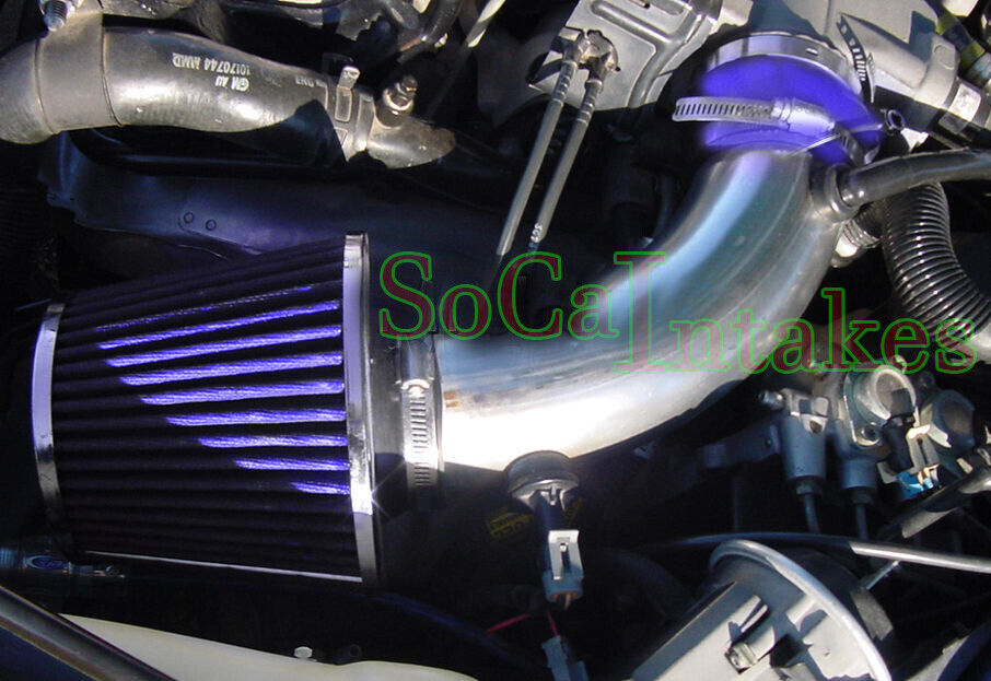 Blue Air Intake Kit & Filter For 1990-1993 Oldsmoible Cutlass Supreme 3.1L V6
