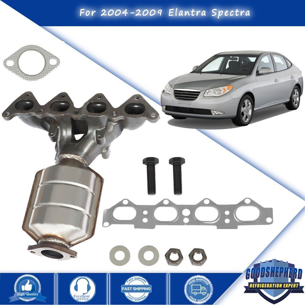 For 2004/05/06-2009 Elantra Spectra 2.0L Exhaust Manifold & Catalyts Converter
