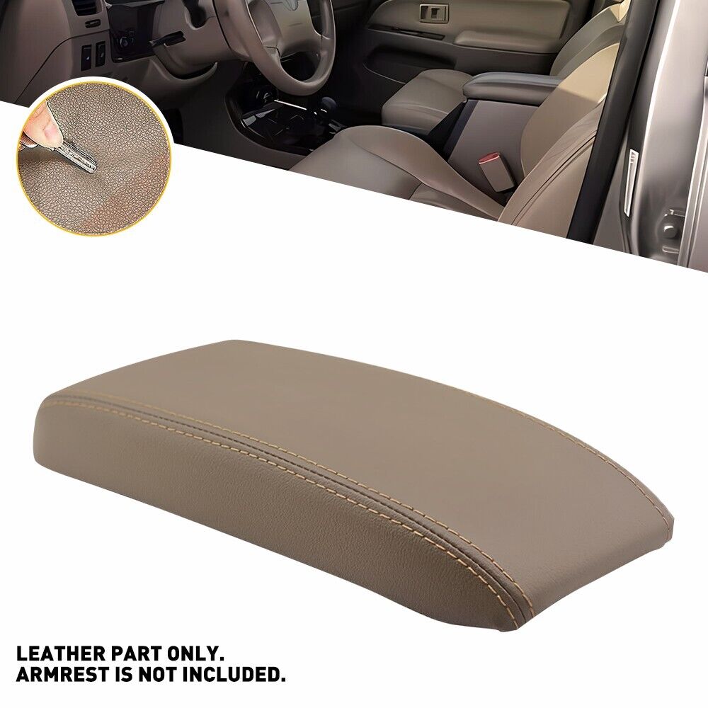 For 1996-00 01 2002 Toyota 4Runner Leather Center Console Lid Armrest Cover Tan