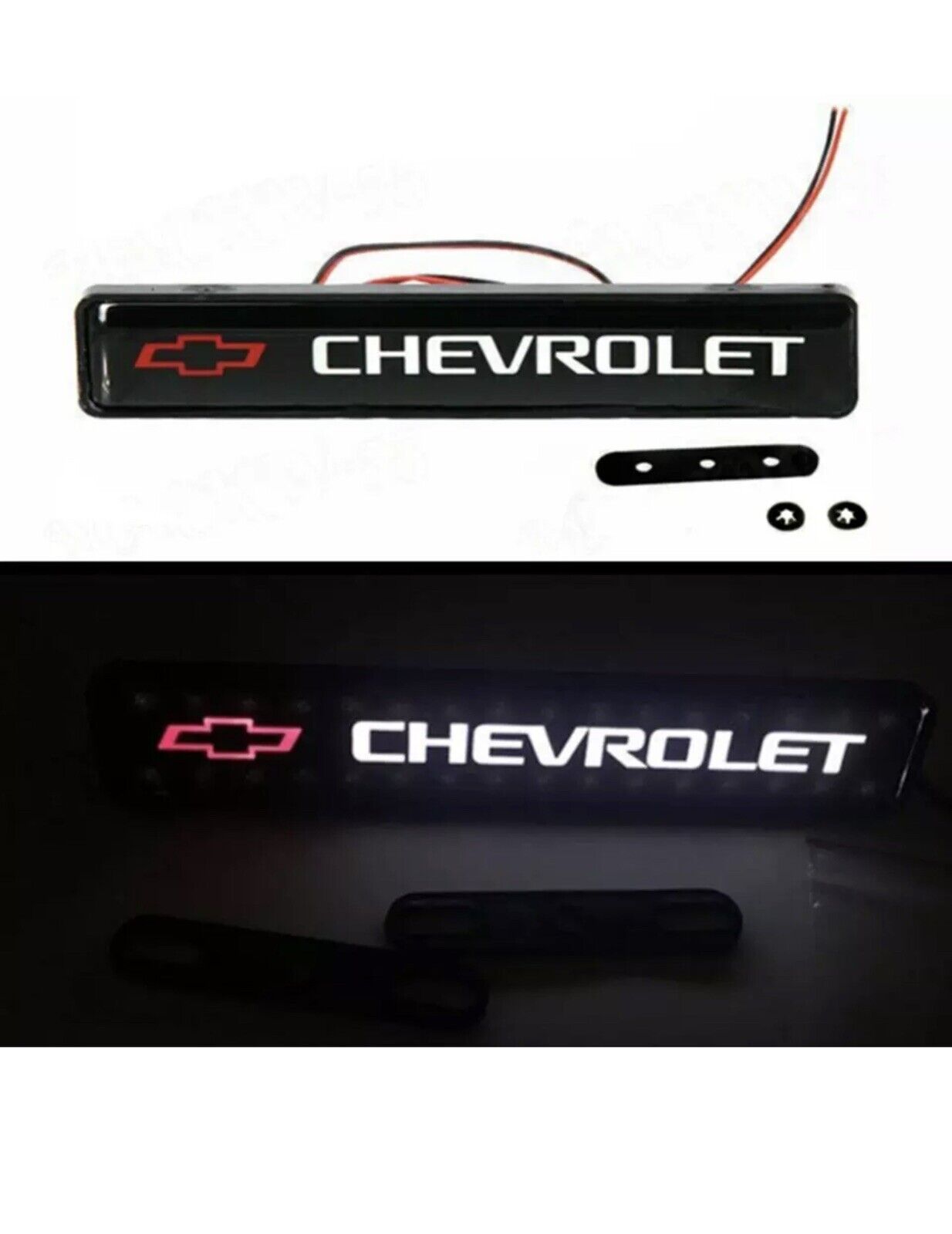1 Pcs For Chevrolet LED Light Car Grille Emblem Illuminated Badge