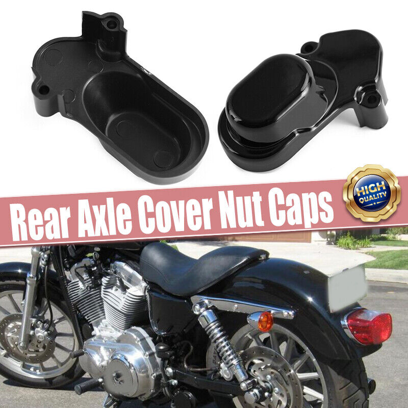 2pcs Motorcycle Rear Axle Cover Nut Bolt Caps Fit For Harley Sportster 1200 883