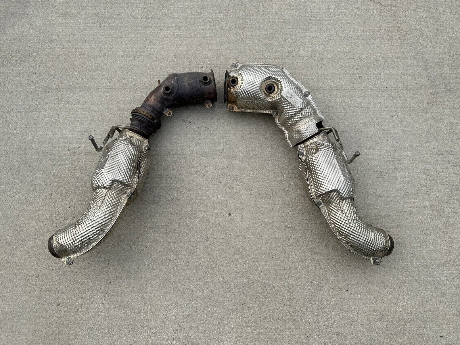 OEM McLaren 675lt Factory OEM Downpipes Exhaust Cats Pipes OEM 