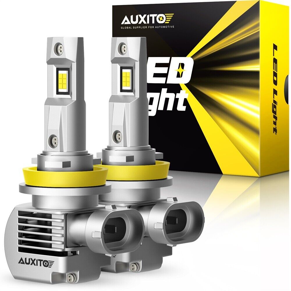 Auxito LED Headlight H11 Low Beam Bulb Canbus Kit 30000LM 6000K Ultra Bright Q16