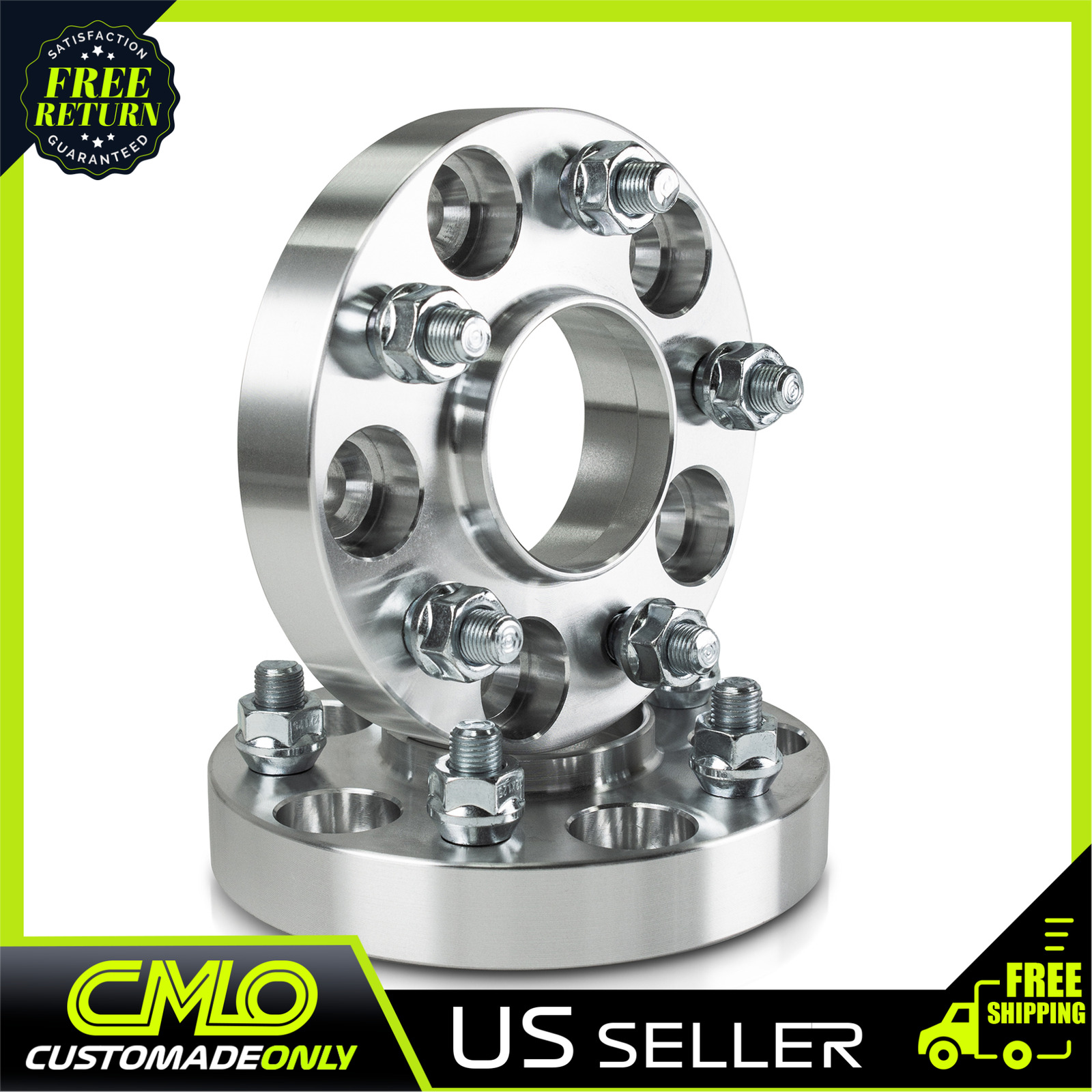 2) 20mm Hubcentric Wheel Spacers 5x120 For 2010-On Camaro Corvette C8 CTS ATS G8
