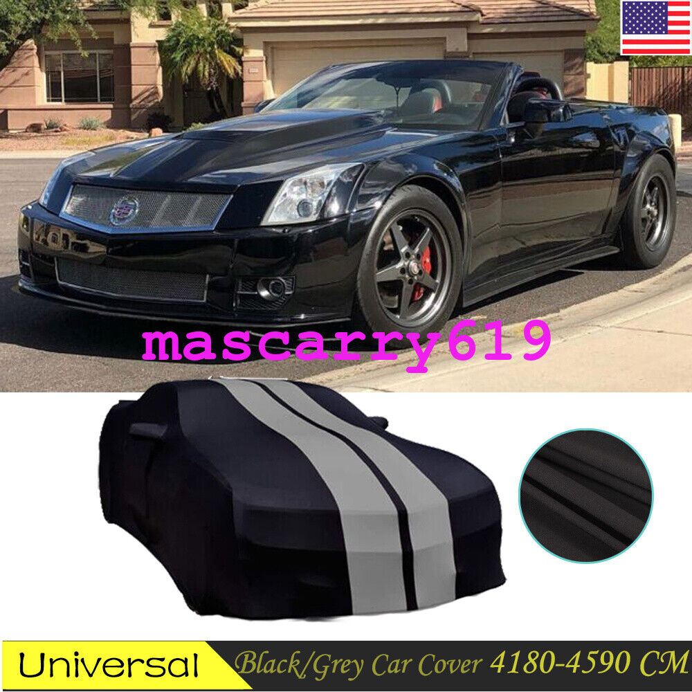 FOR Cadillac XLR Indoor Car Cover Stain Stretch Dustproof BLACK/GREY NEW