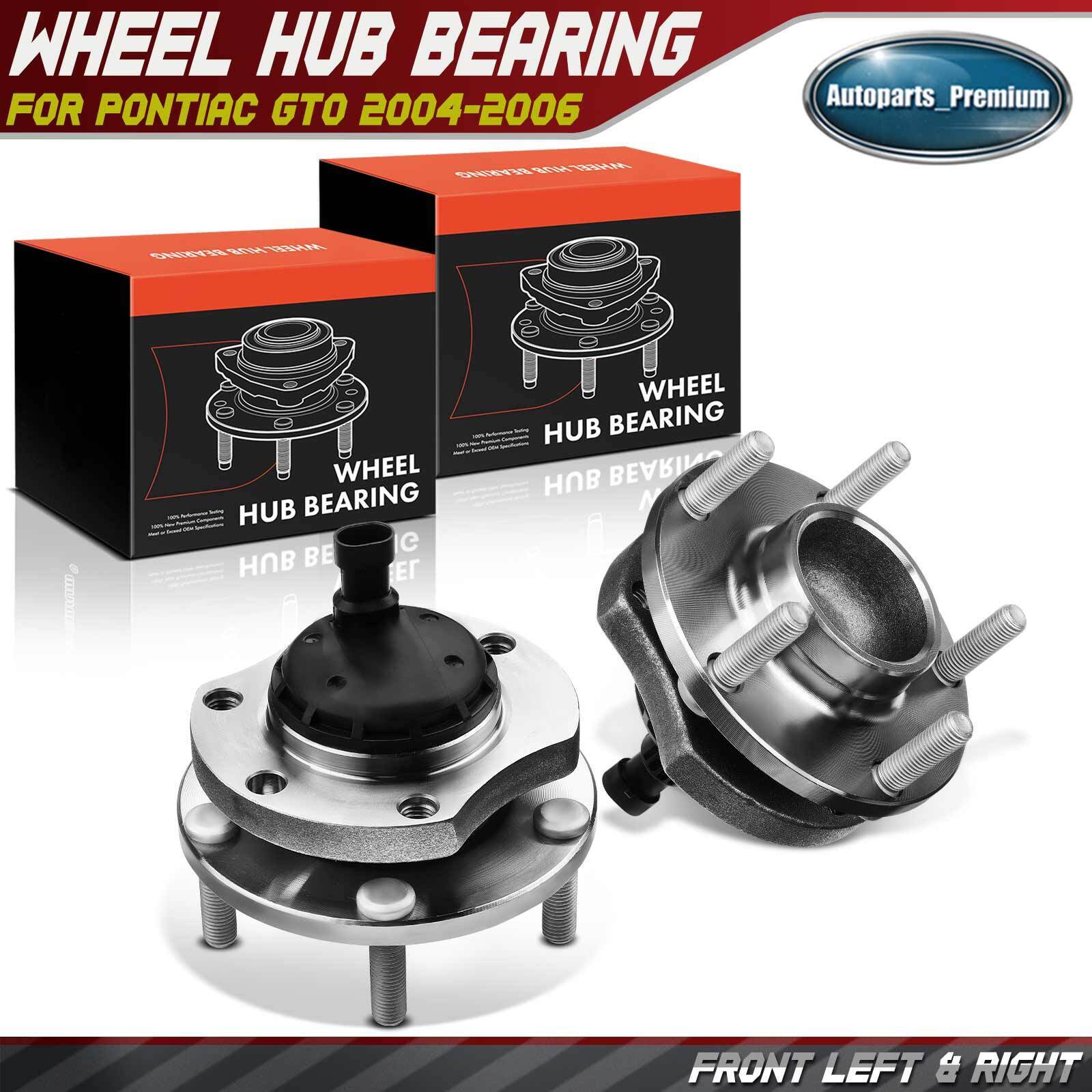 Front Left & Right Wheel Bearing Hub Assembly w/ ABS for Pontiac GTO 2004-2006