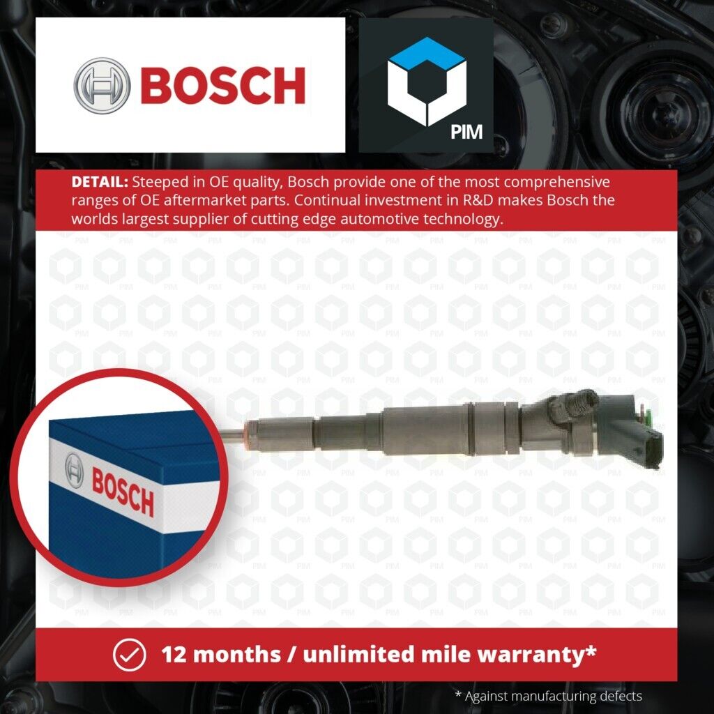Diesel Fuel Injector fits BMW 530D E39 3.0D 98 to 04 Nozzle Valve Genuine Bosch
