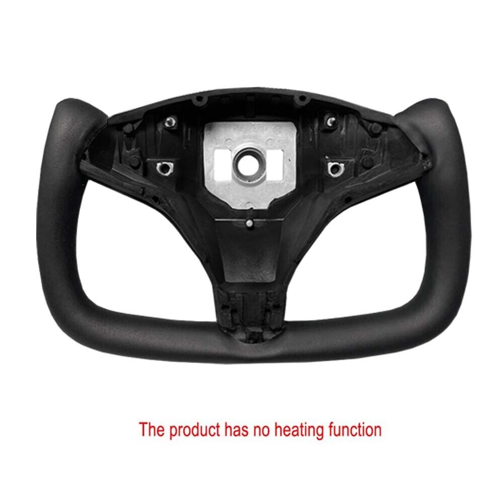 For Tesla Model X & Model S 2014 Yoke Steering Wheel Nappa Leather No-Heating