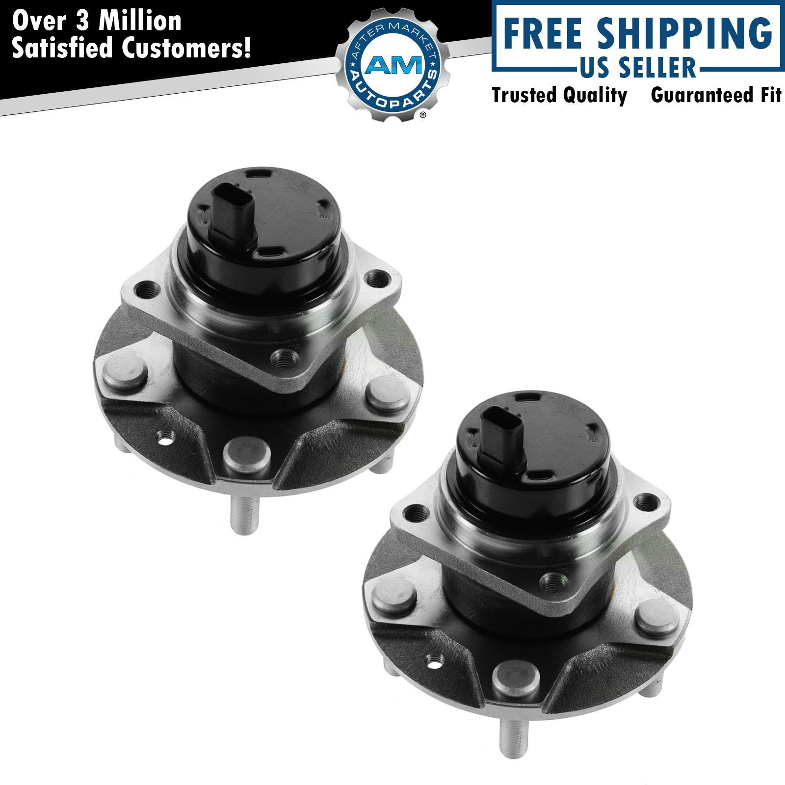 Front Wheel Hubs & Bearings Left & Right Pair Set NEW for 04-11 Mazda RX-8 RX8