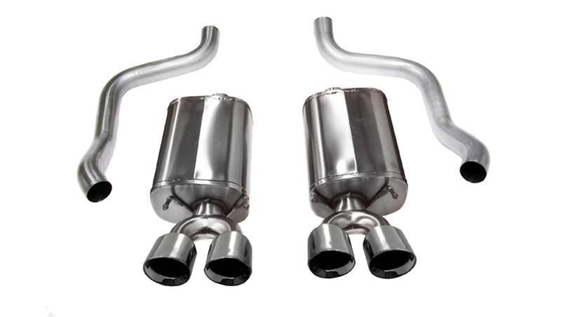 Corsa (14358BLK) V8 2.75in Black Xtreme Axle Exhaust for 16 Cadillac CTS V 6.2L