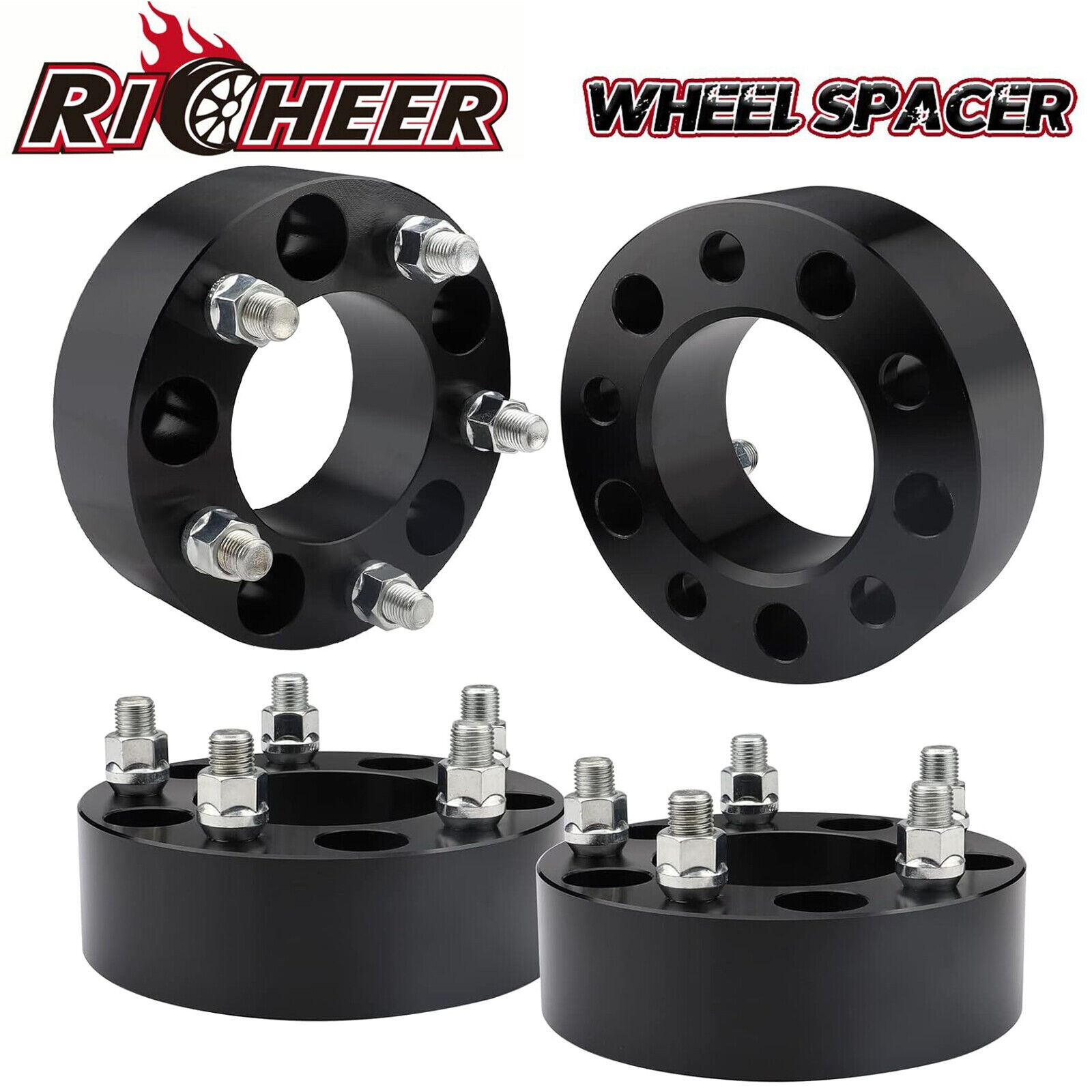 2'' 5x5 to 5x5 Wheel Spacers 14x1.5 for 1988-1999 Chevy C1500 Grand Cherokee JL