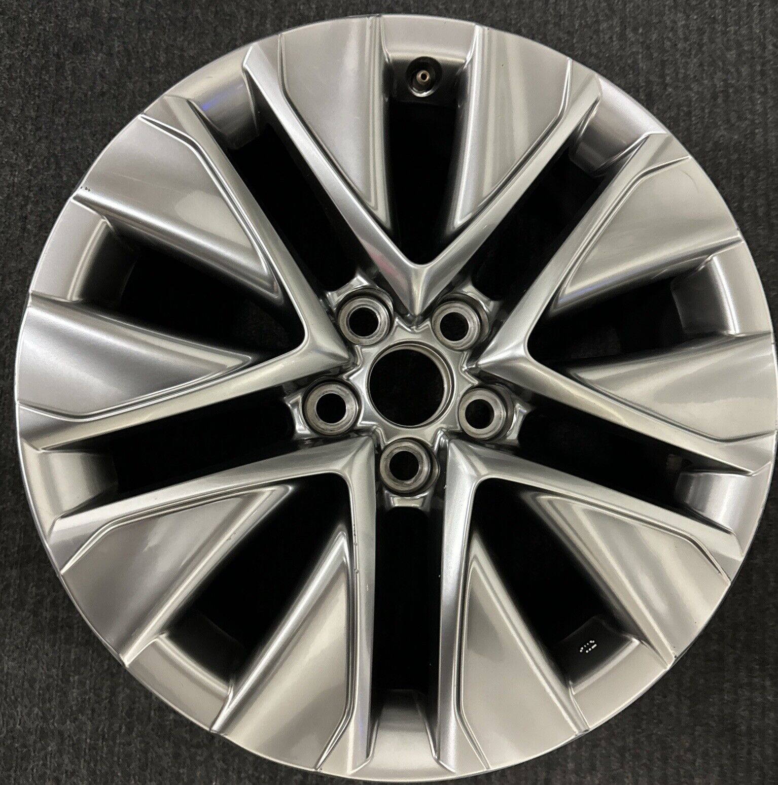 Toyota Silver Mirai OEM Wheel 19” 5 V Spoke 2021-2023 Original Factory