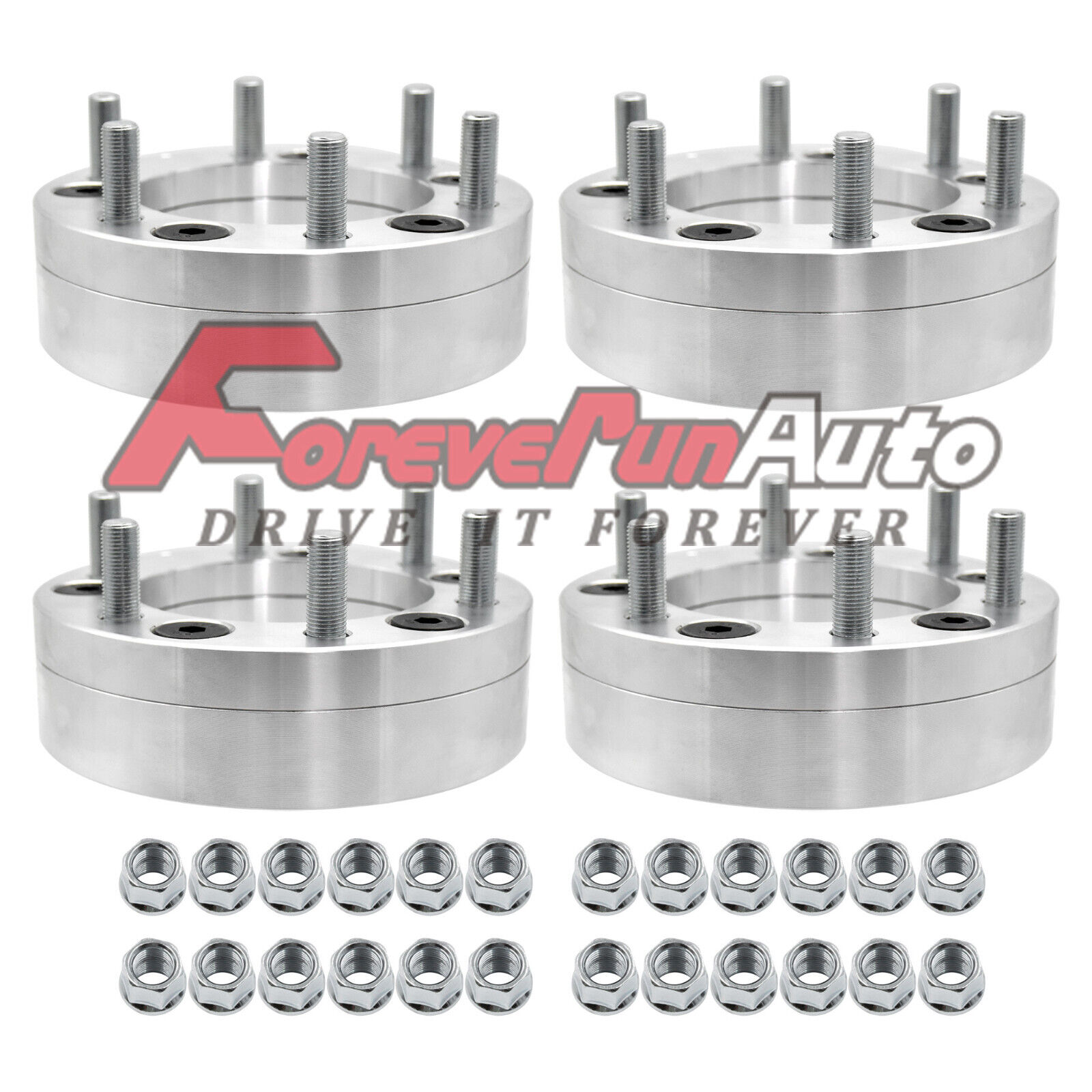4PC 5x5.5 To 6x5.5 Wheel Spacers Adapters for 6 Lug Silverado Rims on RAM 1500