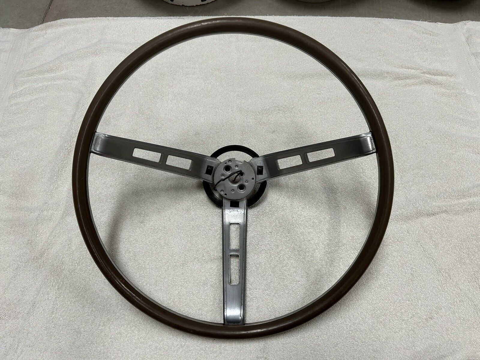 1970 70 Mopar B Body Wood Grain Steering Wheel Charger Roadrunner Super Bee GTX