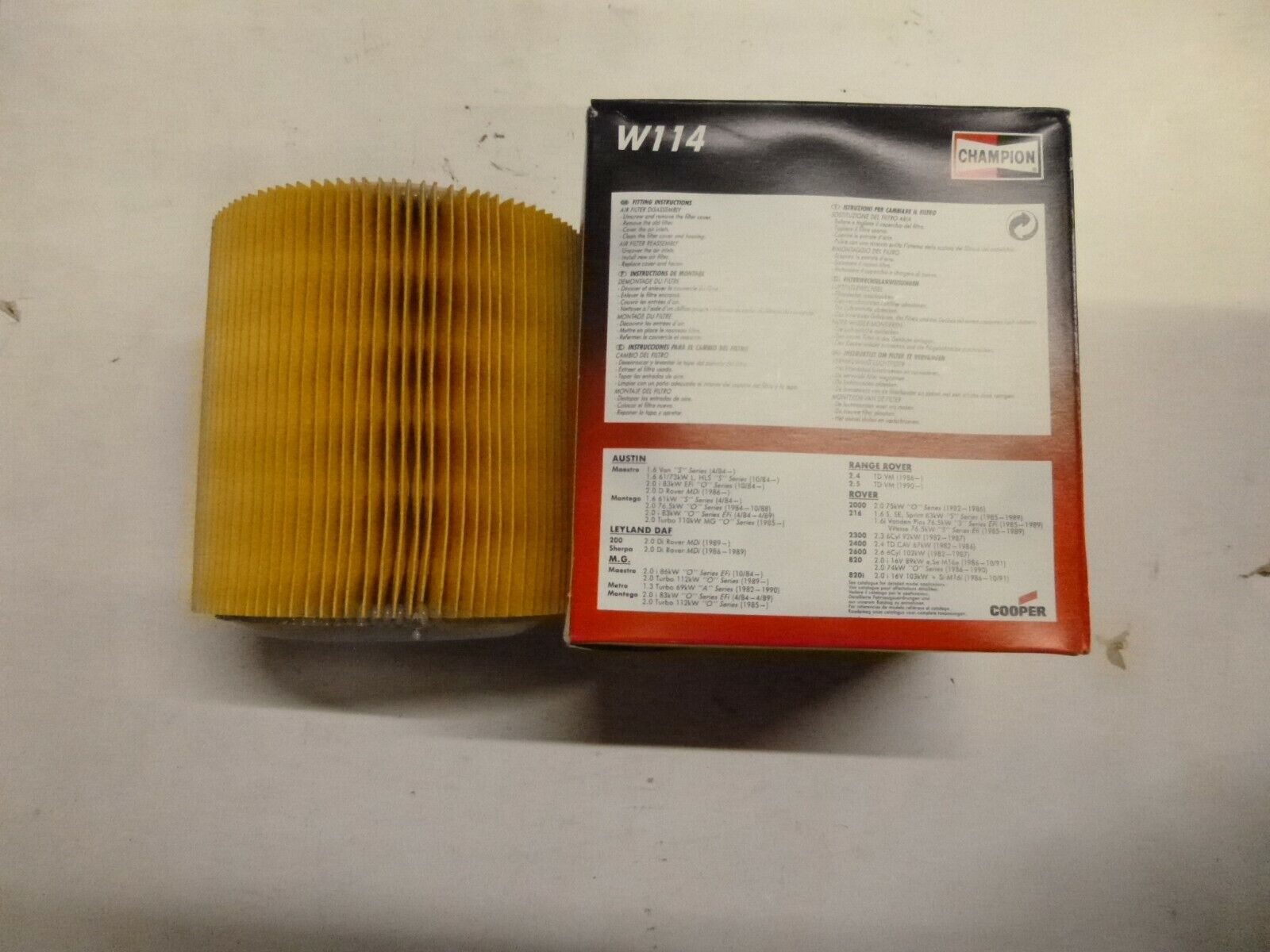 ROVER MONTEGO MAESTRO LDV  AIR FILTER CYLINDER TYPE FOR DIESEL ENGINES