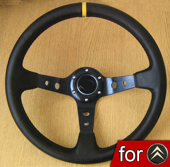 Deep Dish Rally Steering Wheel for CITROEN SAXO VTS VTI AX ZX XSARA C2 C3 XANTIA