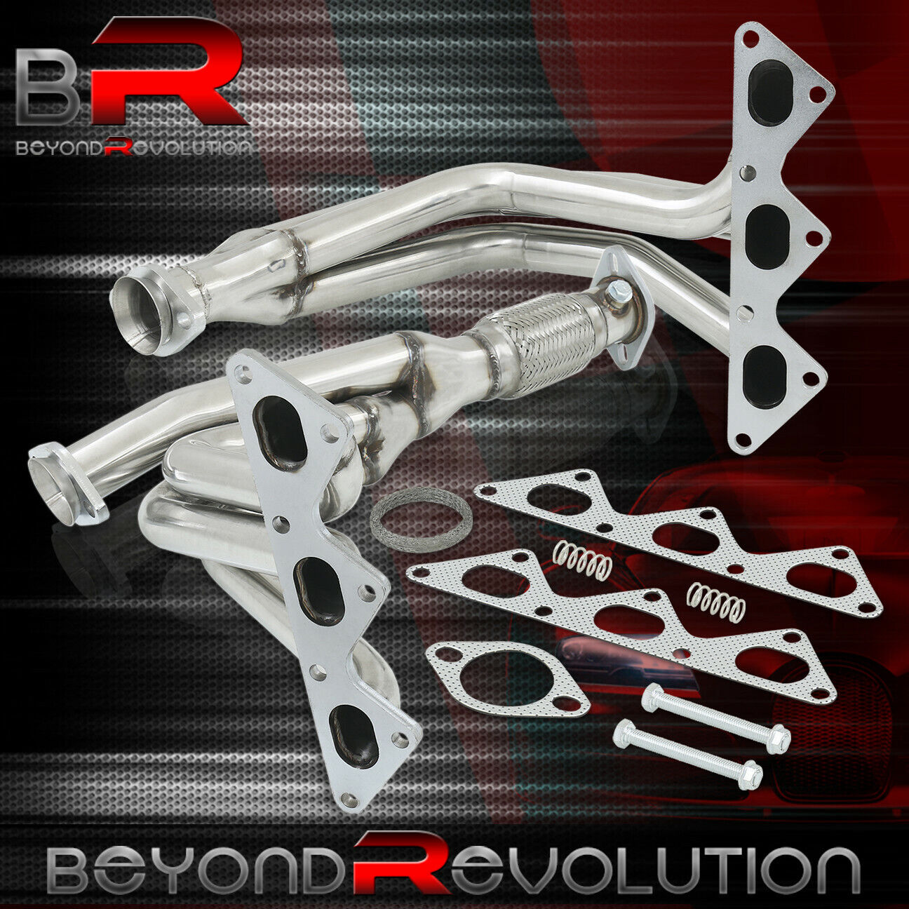 For 1991-1999 Mitsubishi GTO 3000GT Stealth 3.0L JDM S/S Exhaust Header Manifold