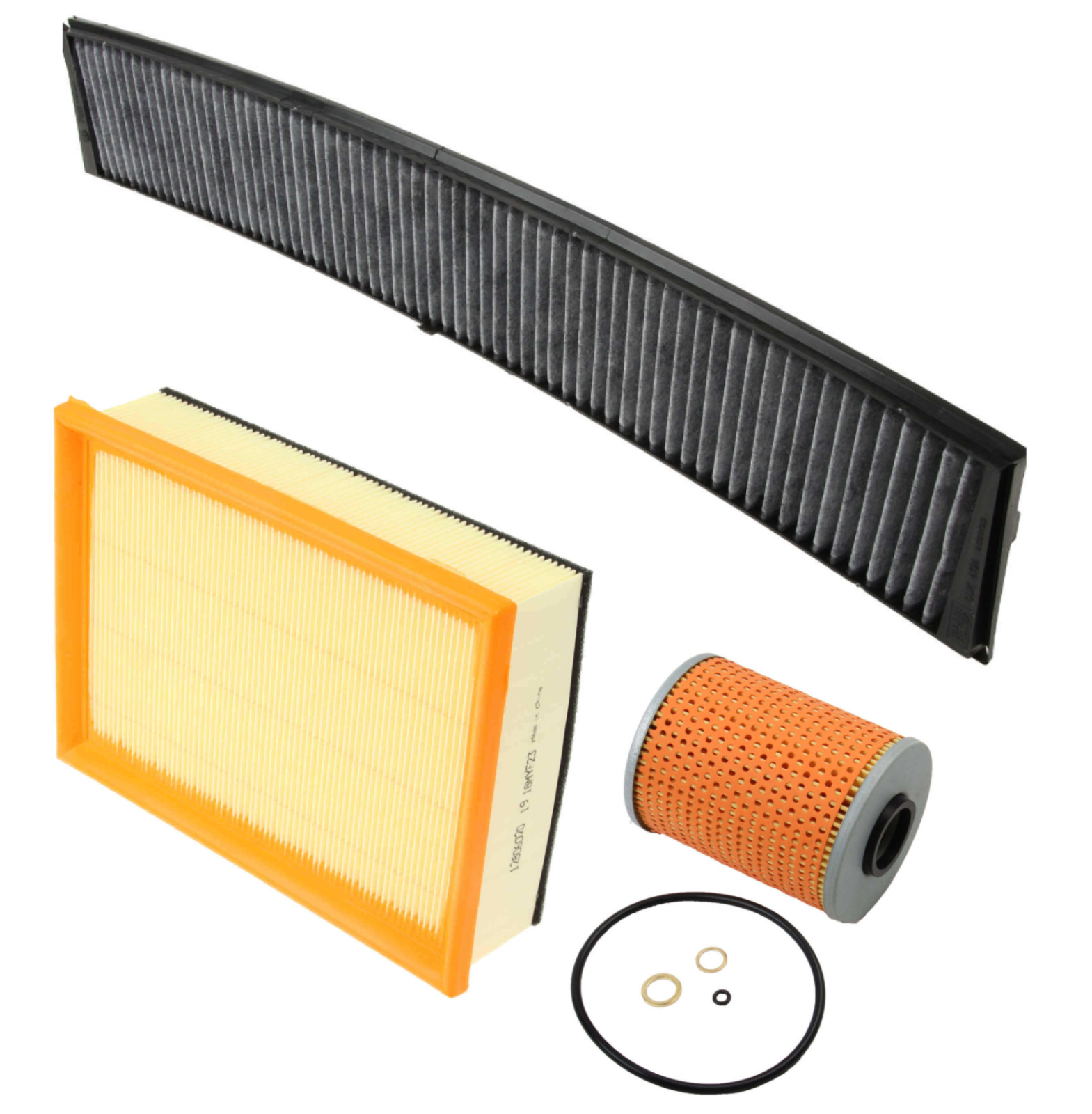 Air Filter w/ Foam Oil Filter AC Cabin Filter Carbon 3pc for BMW Z3 E46 M3 01-06