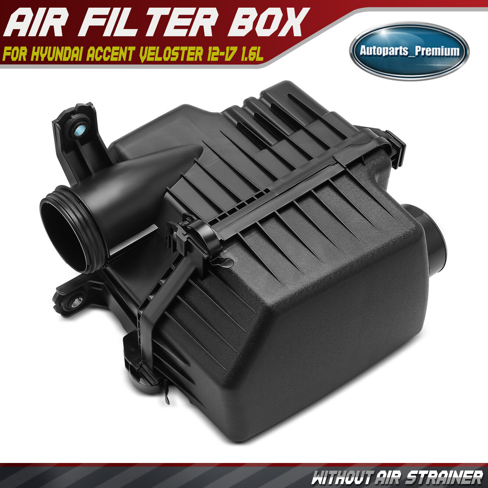Air Cleaner Intake Filter Box for Hyundai Accent Veloster 2012 2013-2017 L4 1.6L