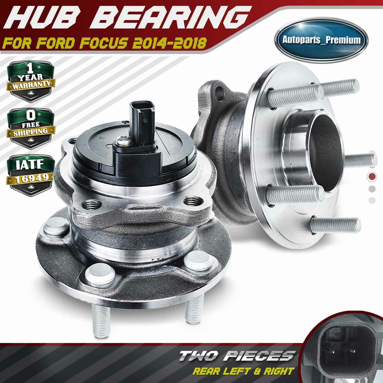 2xRear Left & Right Wheel Hub Bearing Assembly for Ford Focus 2014-2018 Electric