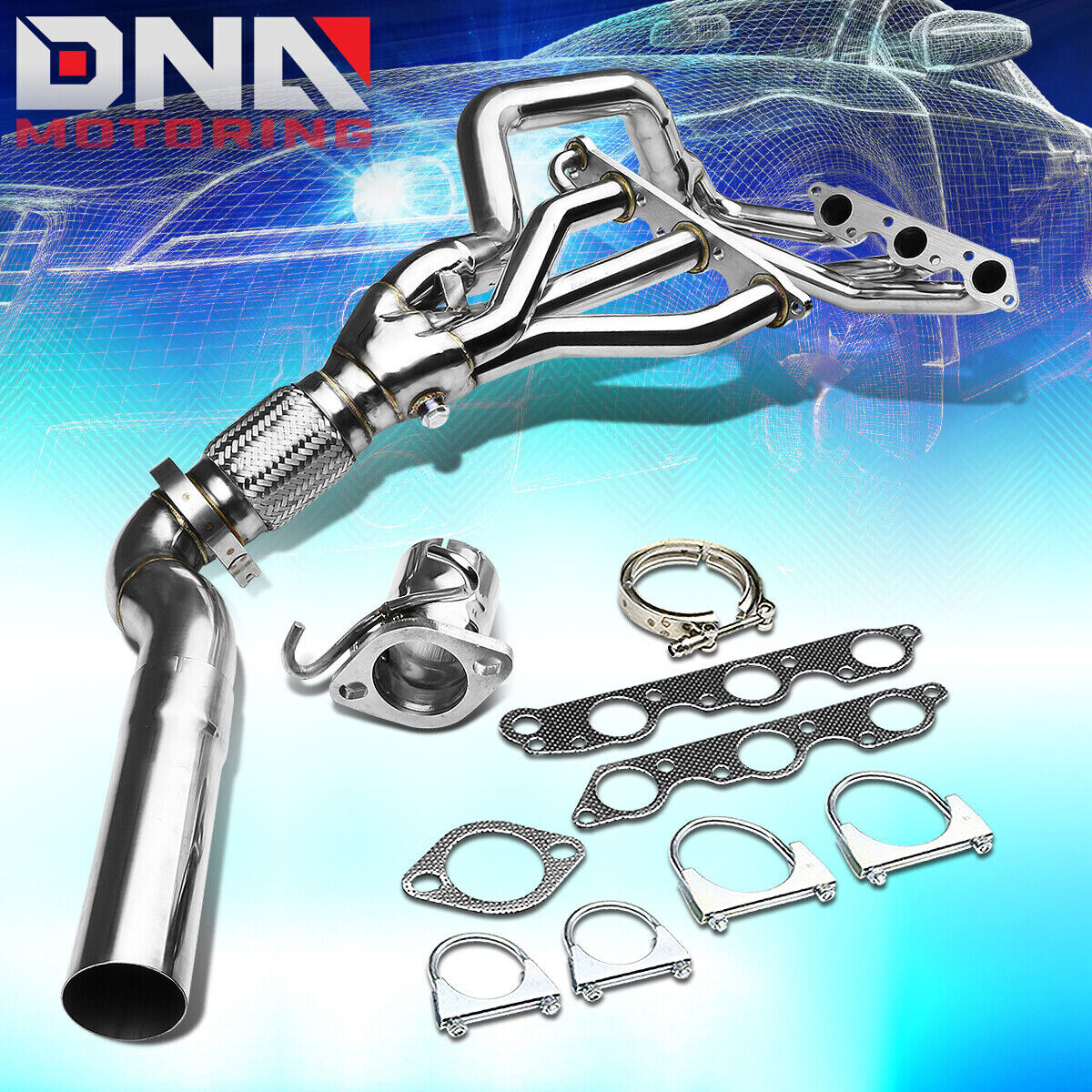 STAINLESS STEEL HEADER FOR GRAND PRIX/GTP/REGAL/IMPALA 3.8L V6 EXHAUST/MANIFOLD