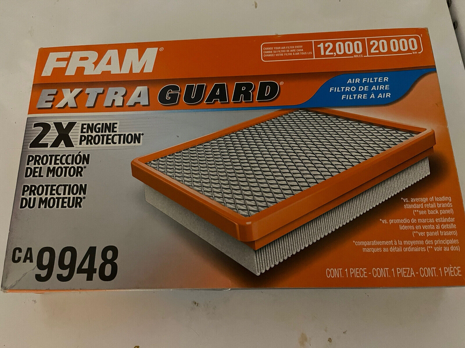 NEW FRAM Extra Guard Air Filter CA9948