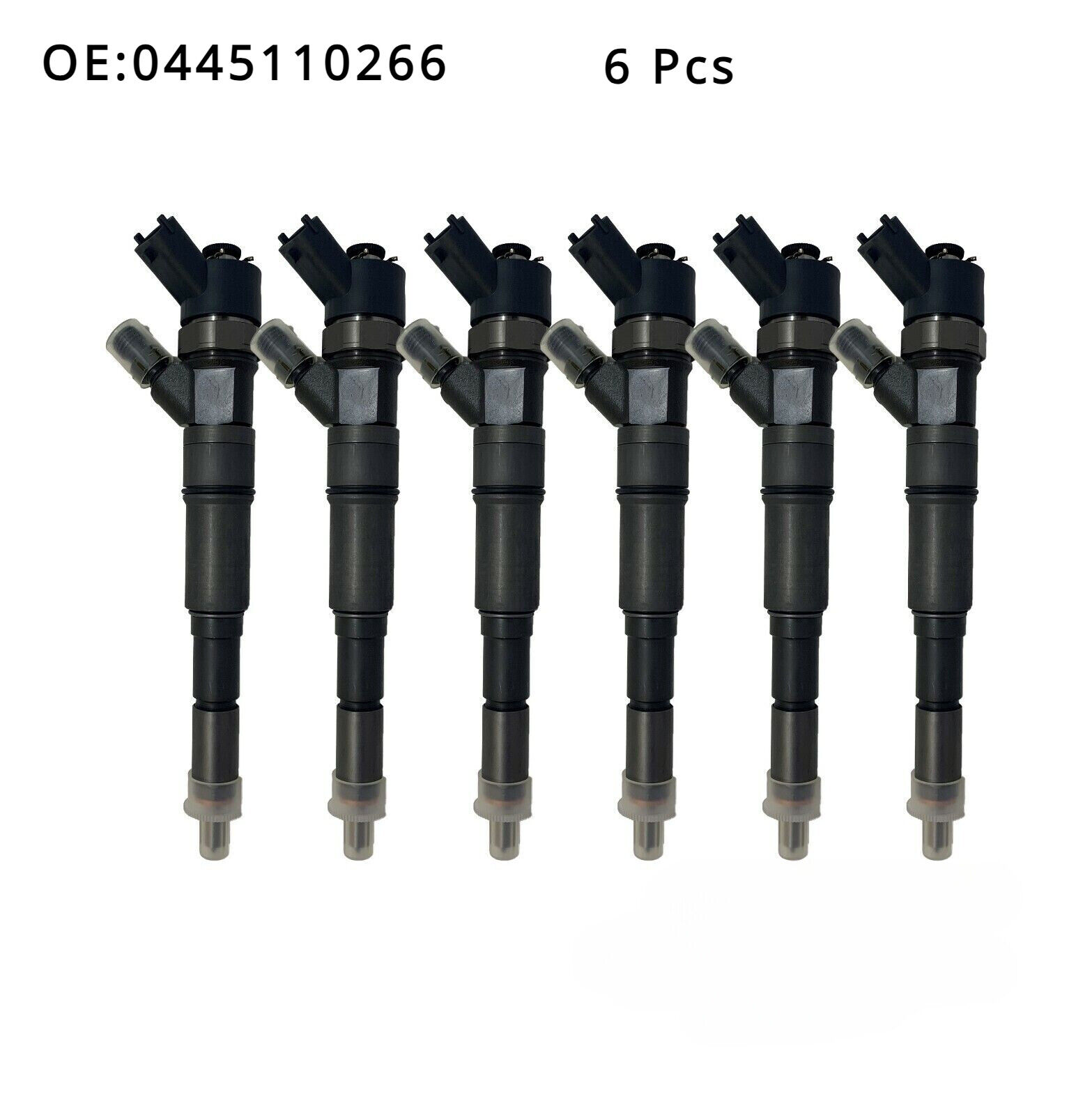 6Pcs New Injector 0445110266 0445110047 For BMW E39 E46 330d 530d X5 730d-