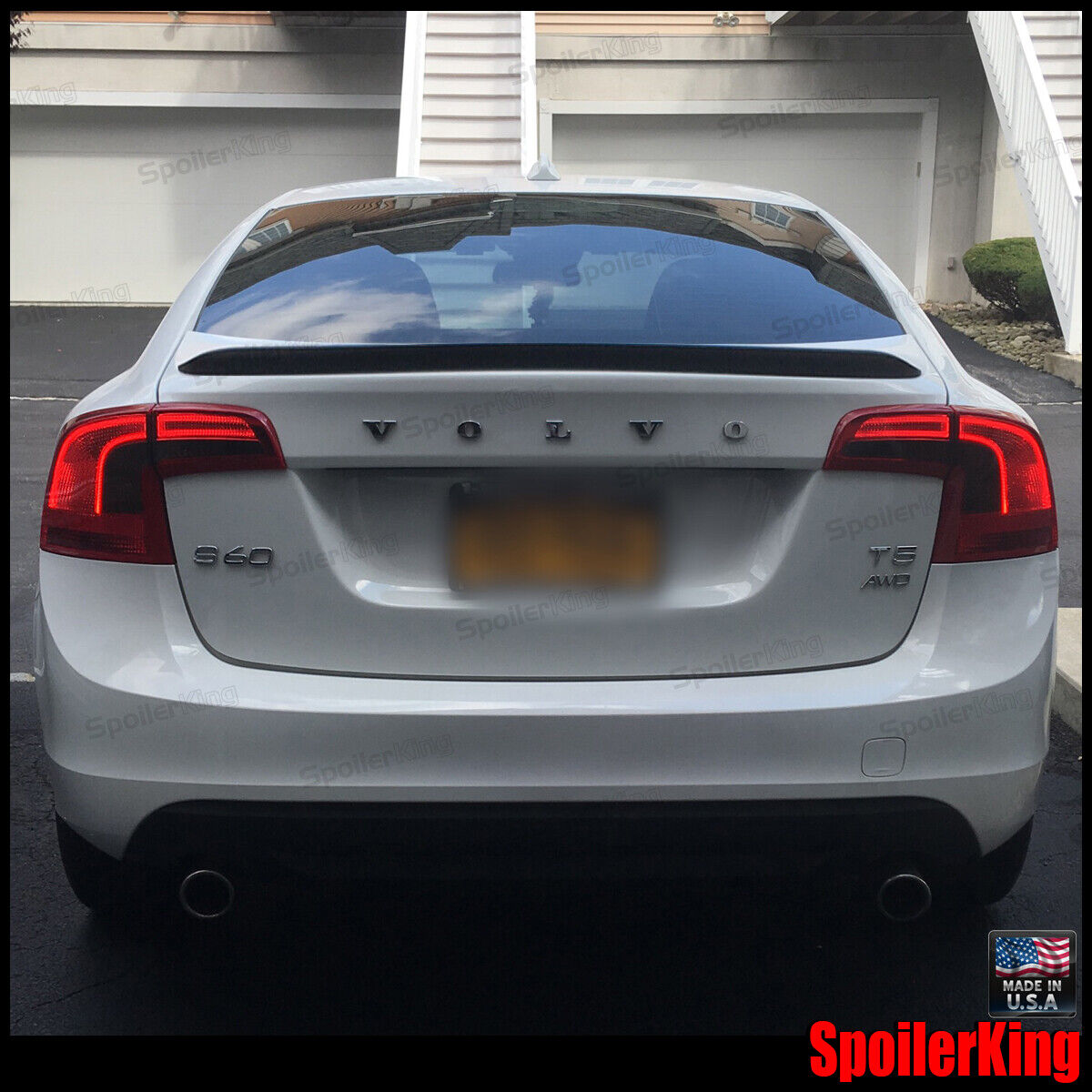 SpoilerKing Rear Add-on Spoiler (Fits: Volvo S60 2011-2018) 284G