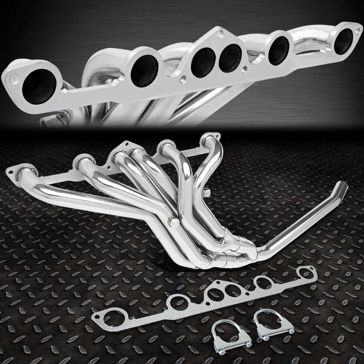  Stainless Round Exhaust Header Manifold For 77-83 Nissan/Datsun 280Z 280ZX L28E
