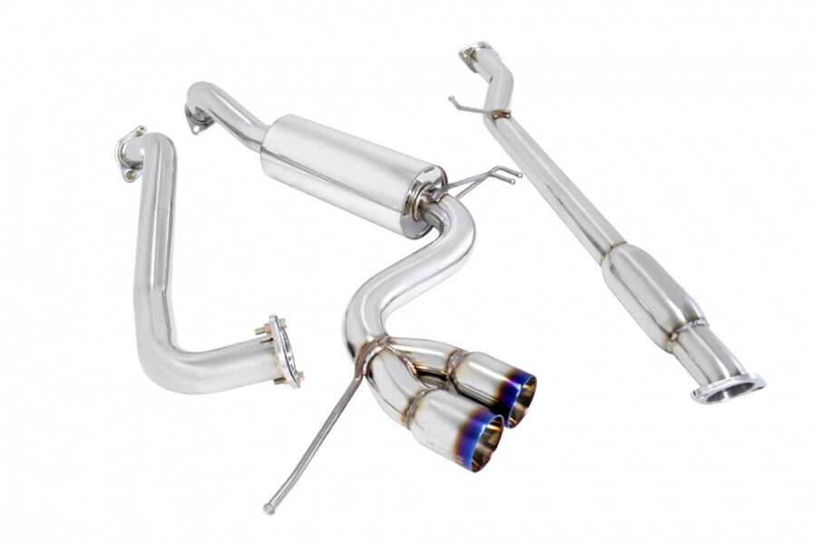 Megan Racing Type2 Cat-Back Exhaust: for Hyundai Veloster 2012+ Burnt Rolled Tip