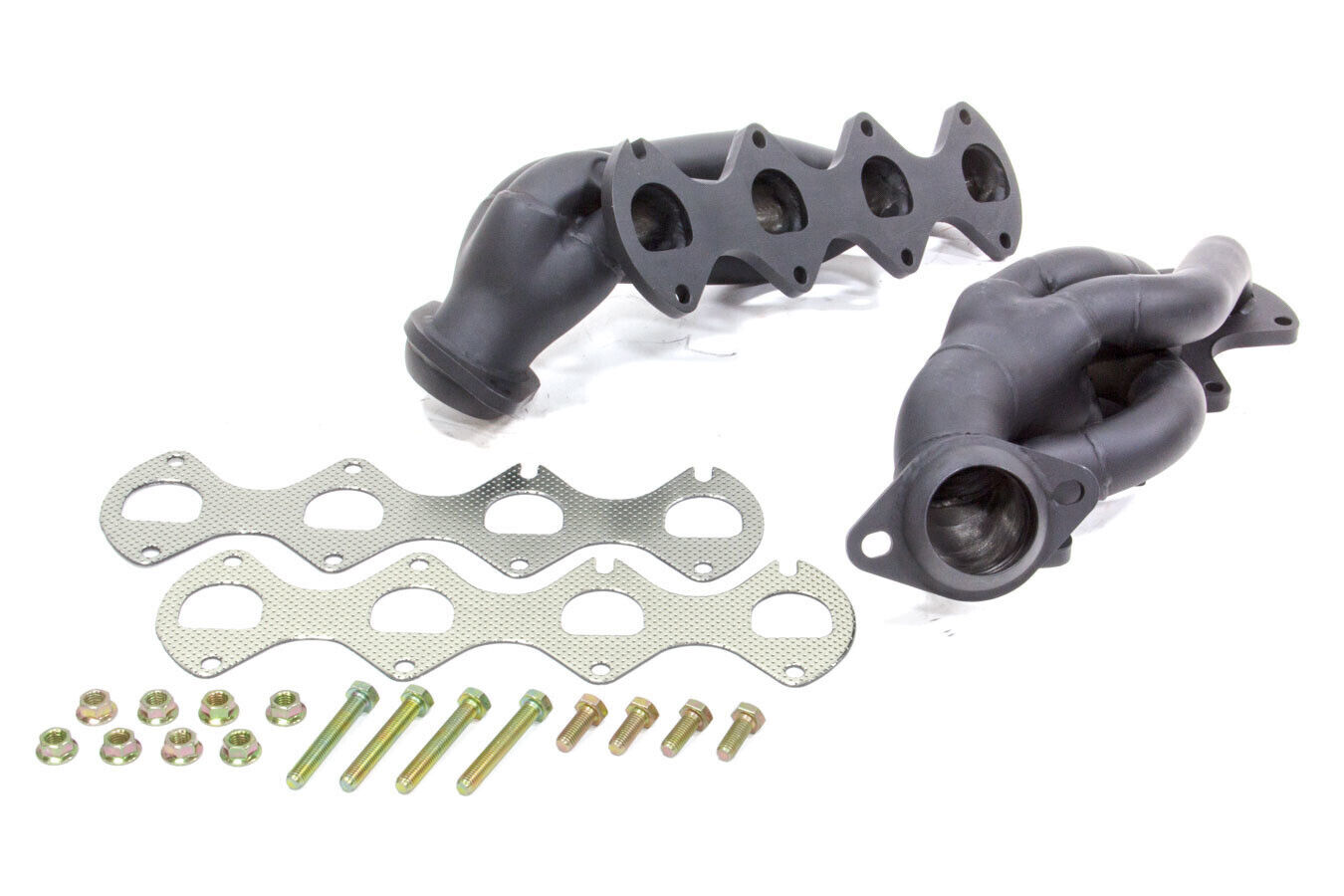 FLOWTECH SHORTY HEADERS BLACK PAINTED 04-08 Ford F-150 V8 5.4L CARB EO D-115-19