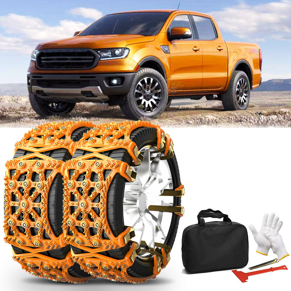 6PACK Anti-Skid AntiSlip Emergency Snow Traction Chains For Ford F-150 Lightning