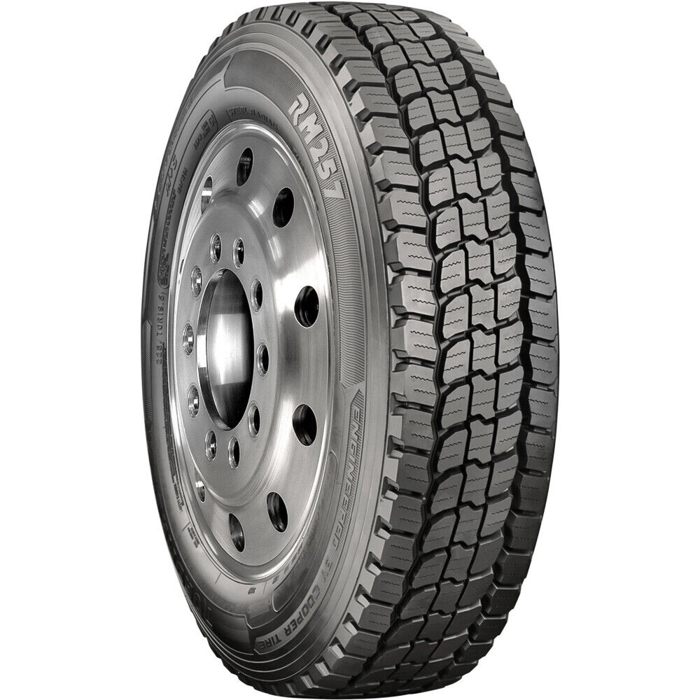 2 Tires Roadmaster (by Cooper) RM257 255/70R22.5 Load H 16 Ply Drive Commercial