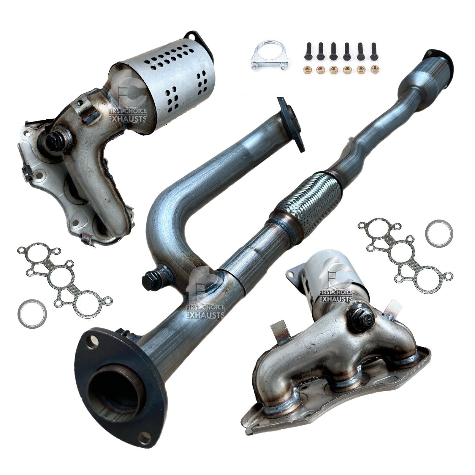 All 3 Catalytic Converter Set for 2007 - 2017 Lexus ES350  3.5L with Flex Y pipe