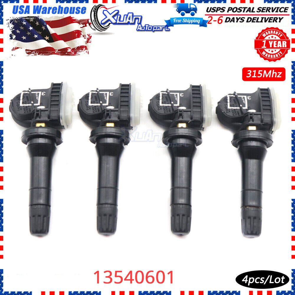 NEW (4) 13540601 for GMC Chevy Buick Cadillac 2023 TPMS Tire Pressure Sensor