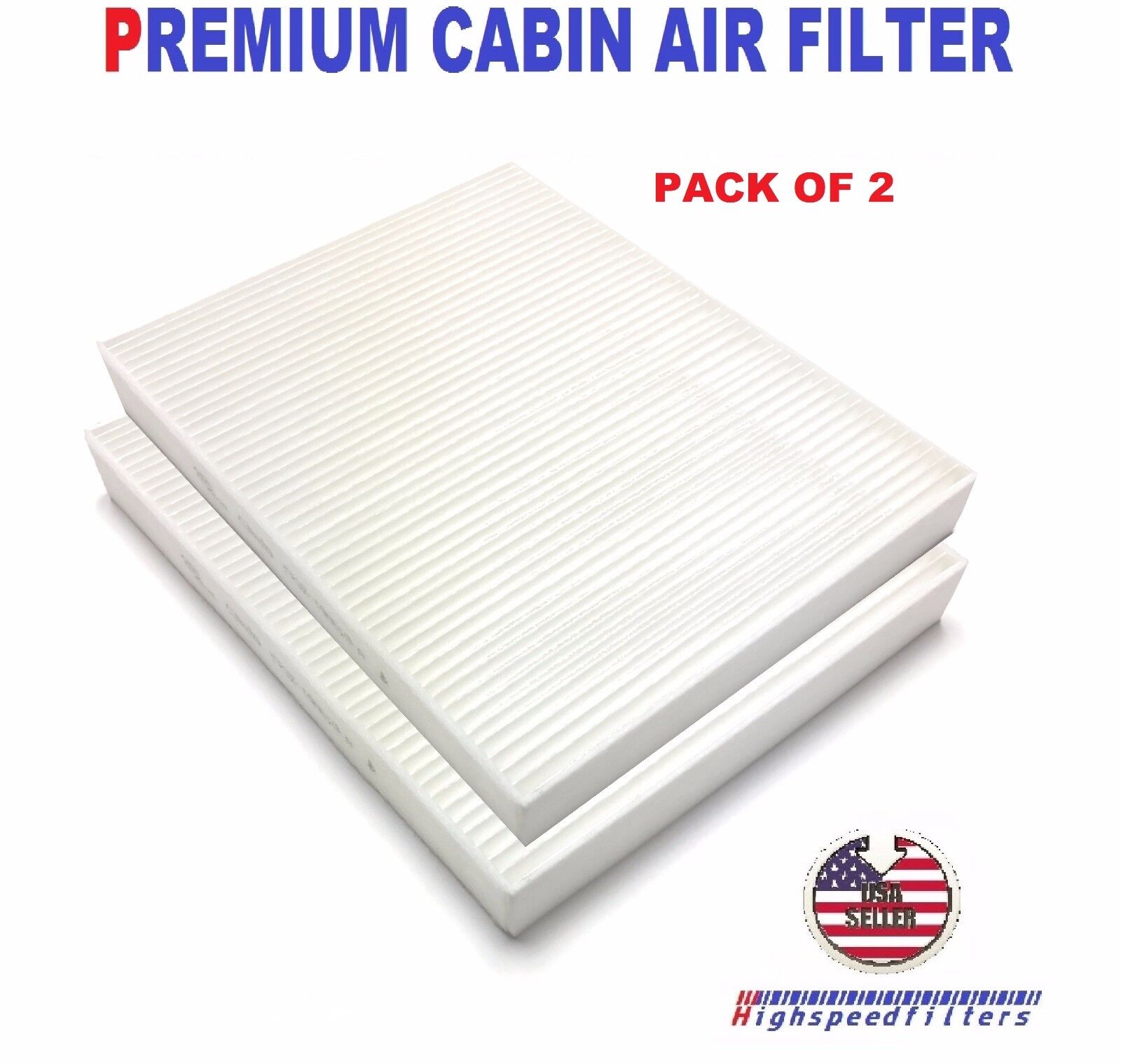 PACK OF 2 C26176 CABIN AIR FILTER FOR 2011 - 2021 CHALLENGER CHARGER 300 