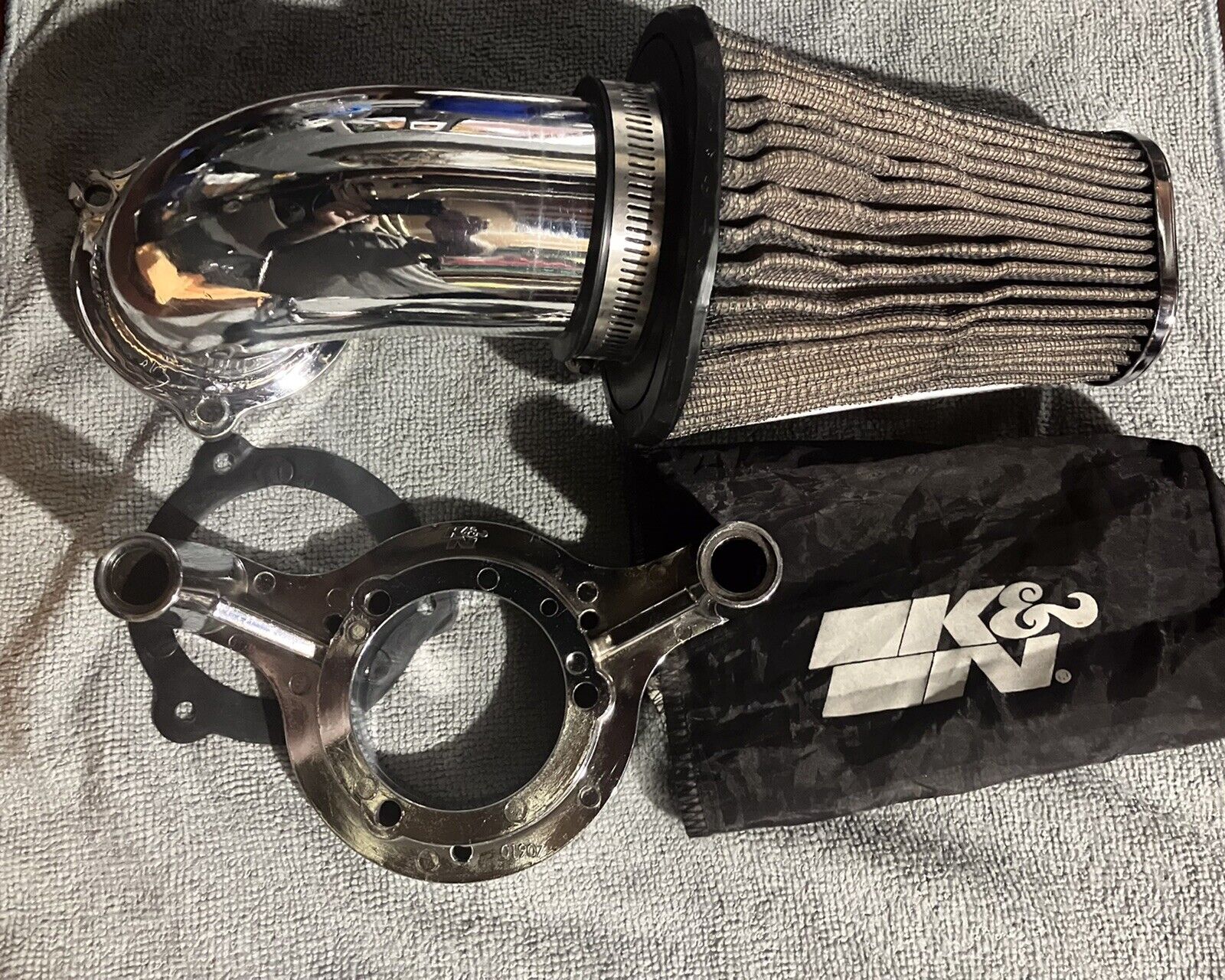 K&N Performance Air intake System P/N 57-1125 90. Used But Good Condition