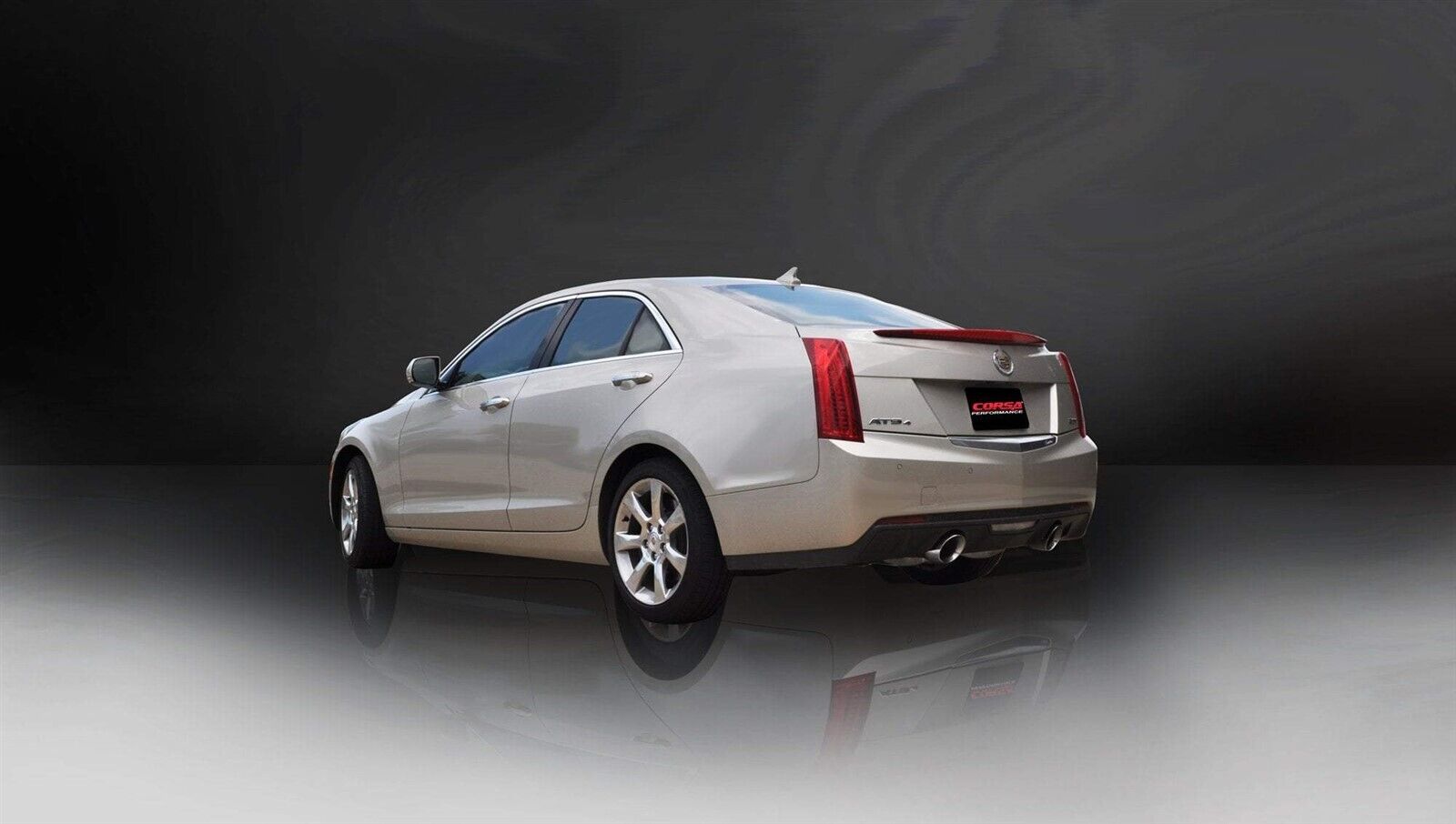 CORSA Sport CatBack Exhaust Polish Tips for 2013-2019 Cadillac ATS 2.0T A/T