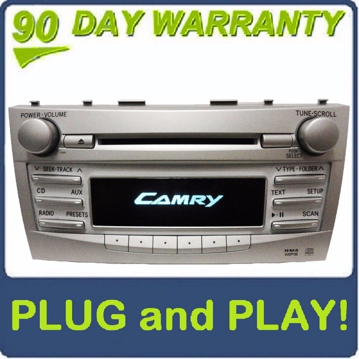 2010 2011 TOYOTA Camry Radio Stereo MP3 CD Player Bluetooth A51888 Factory OEM