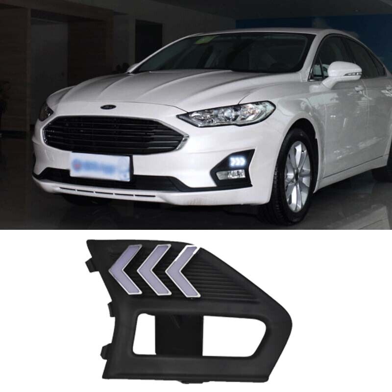 Front Fog Light Assembly LED DRL Bumper Lamp 2019-2020 For Ford Mondeo Fusion