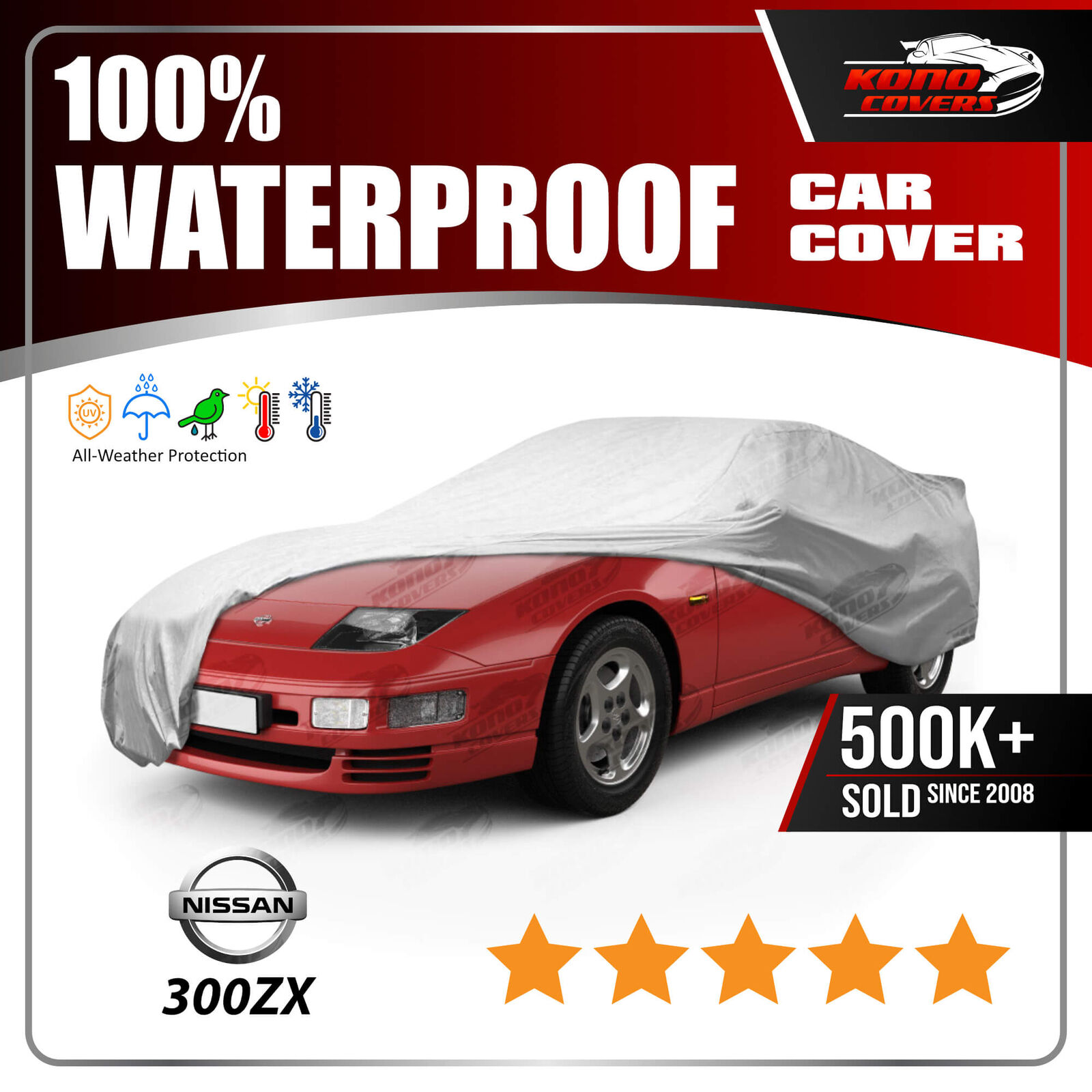 For Nissan 300Zx Coupe 6 Layer Car Cover 1984 1985 1986 1987 1988 1989 1990 1991
