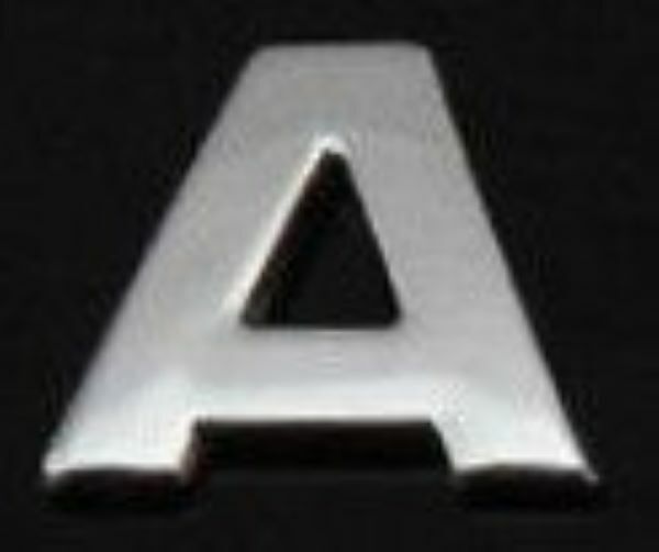 Self Adhesive Stickers For Auto 3D Emblem Badge Letters Numbers & Chrome Symbols
